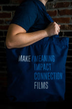 Load image into Gallery viewer, MAKE/ Zipper Tote Bag
